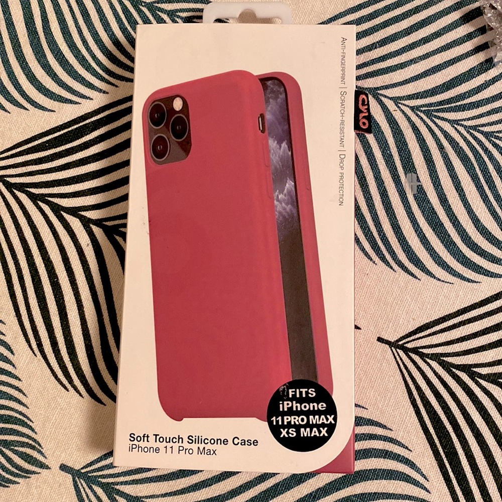 New in box! Silicone, mauve, iPhone 11 PRO MAX or XS MAX cell phone case
